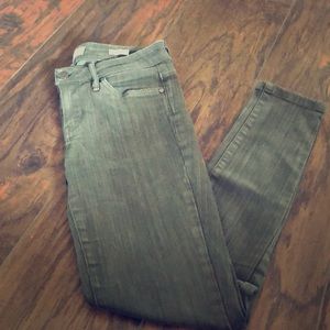 Olive ankle jeans